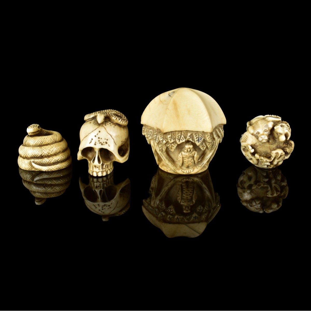 Japanese Assorted Netsuke Figurines