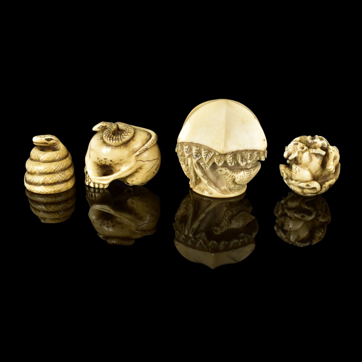 Japanese Assorted Netsuke Figurines