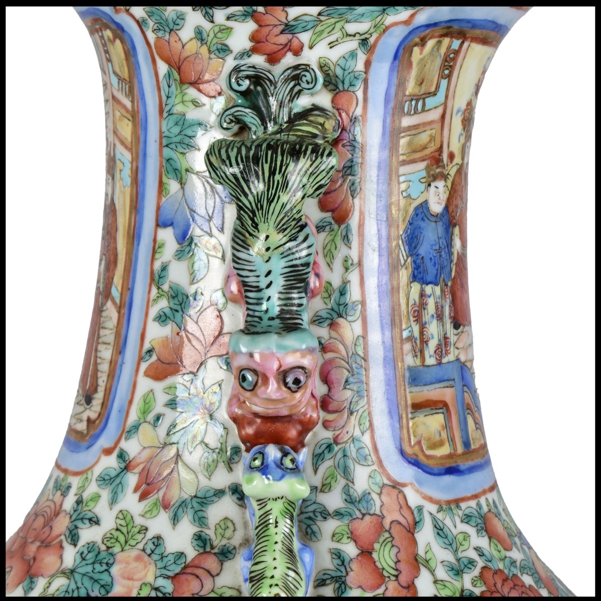 Chinese Famille Verte Porcelain Vase