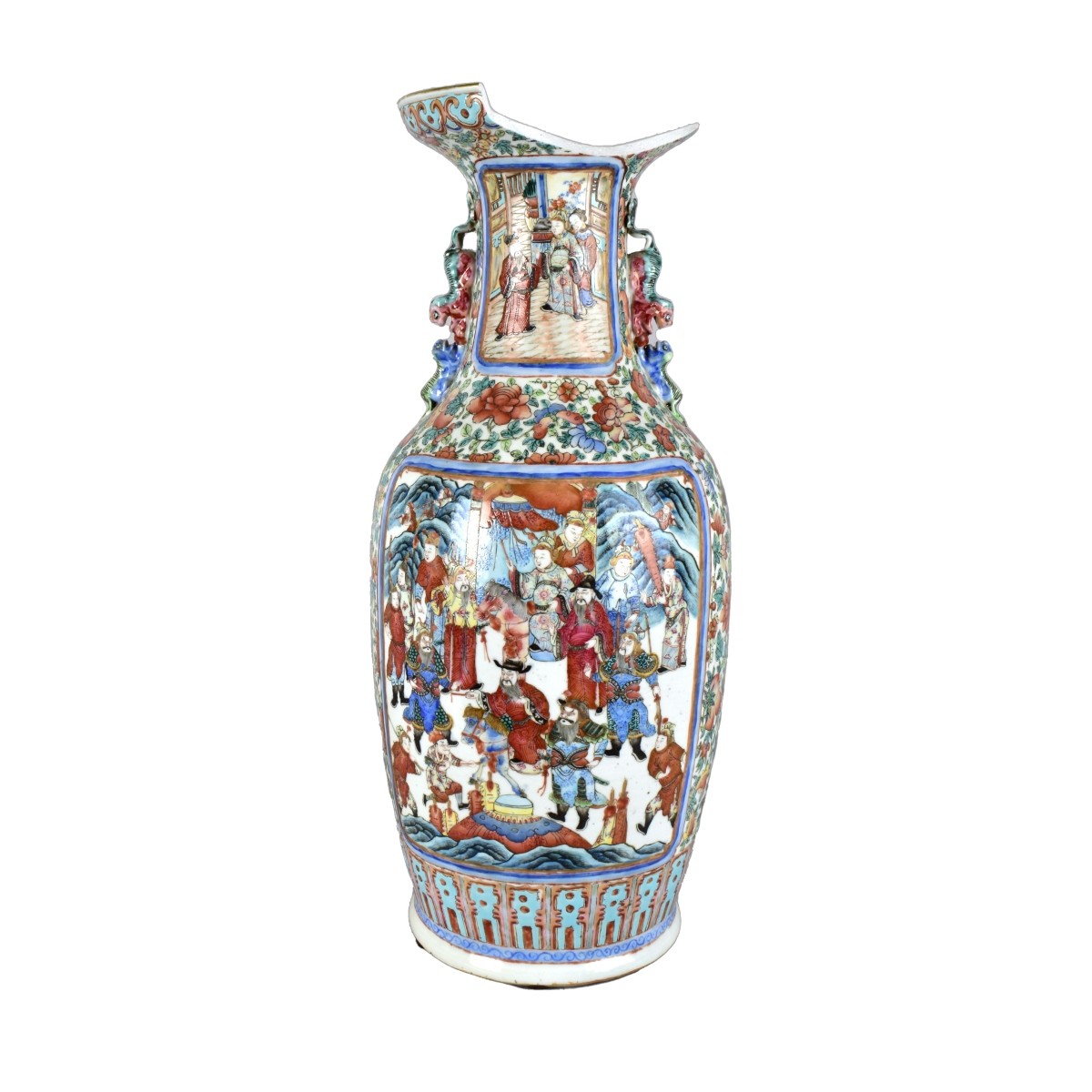 Chinese Famille Verte Porcelain Vase