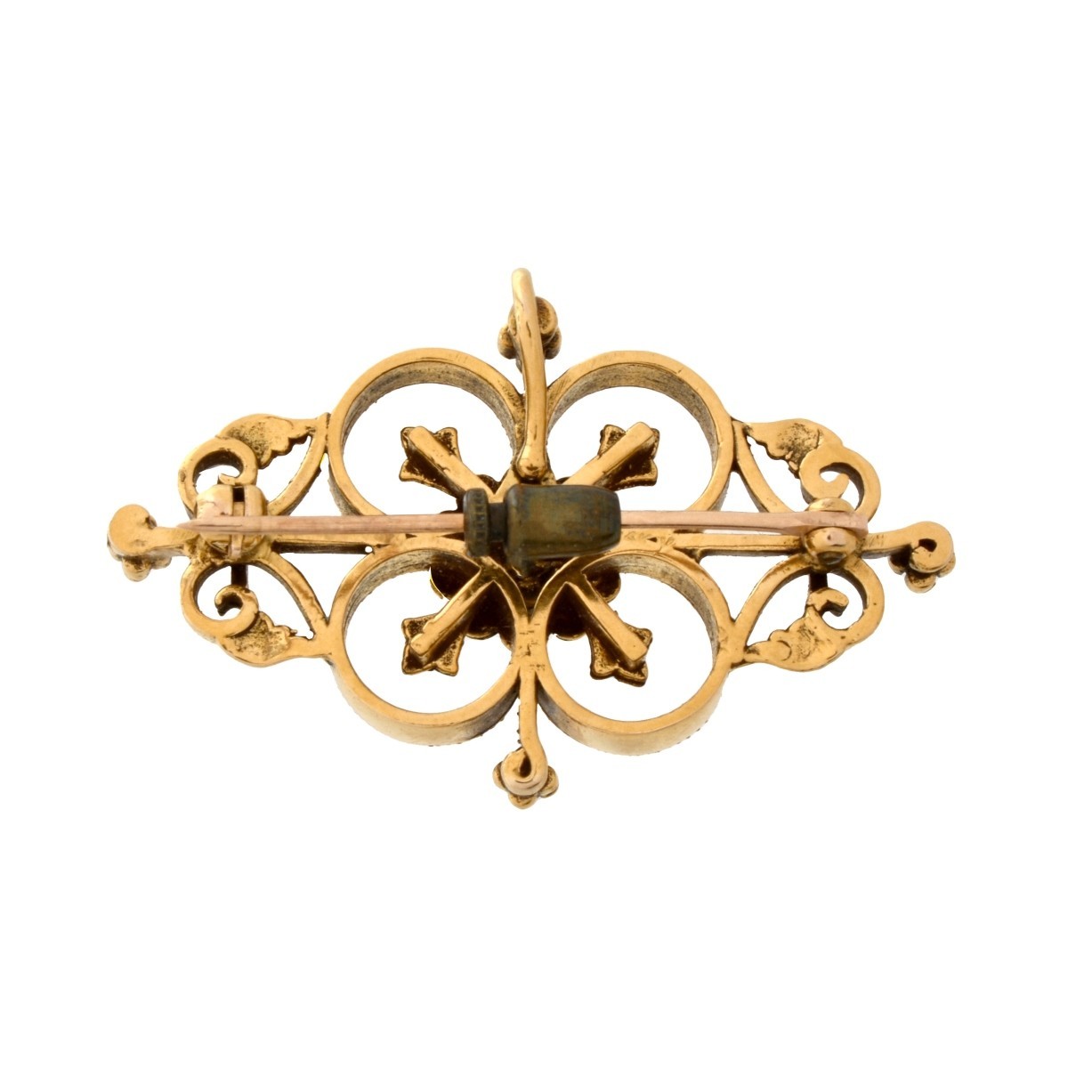 14K Brooch with Diamond