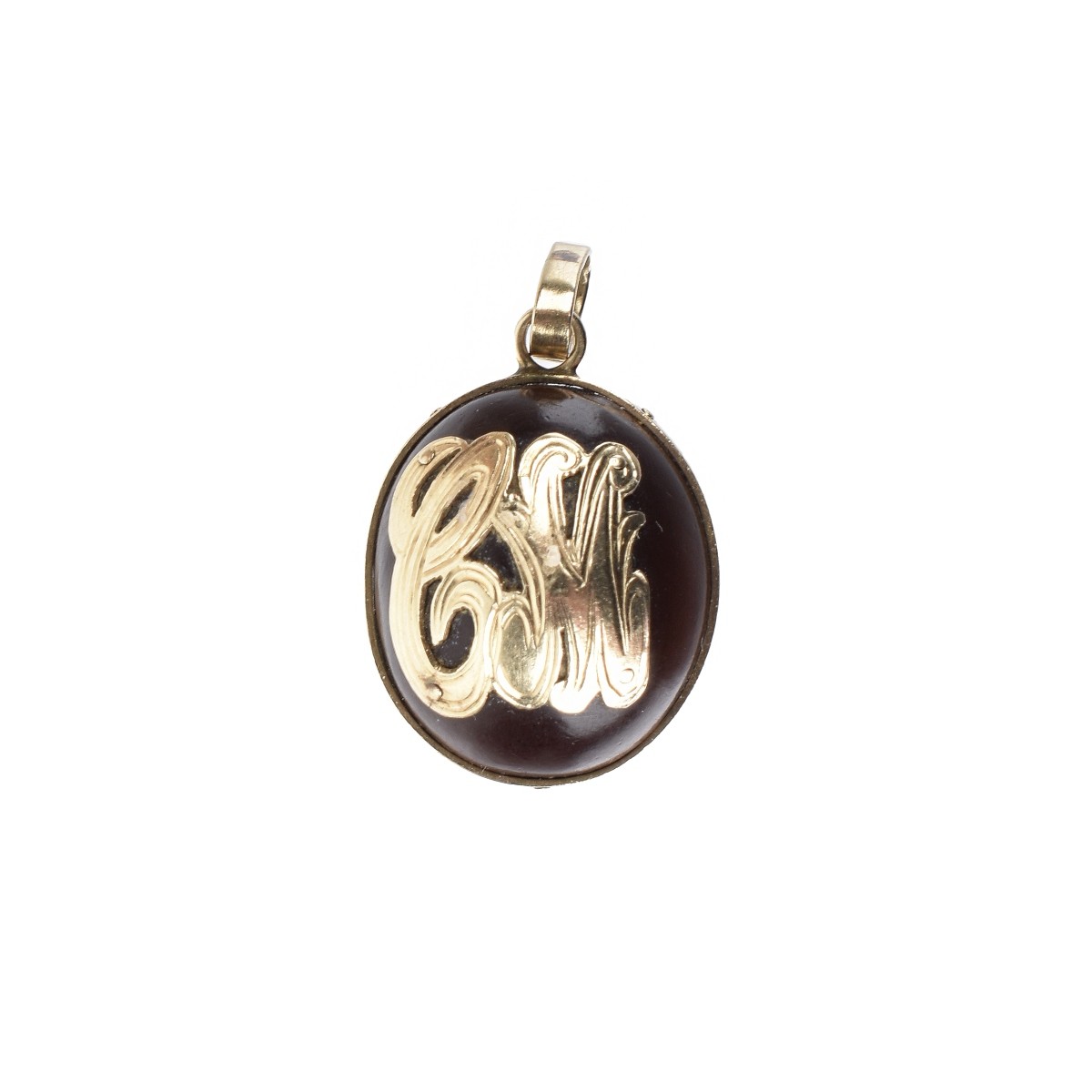 14K and Enamel Pendant