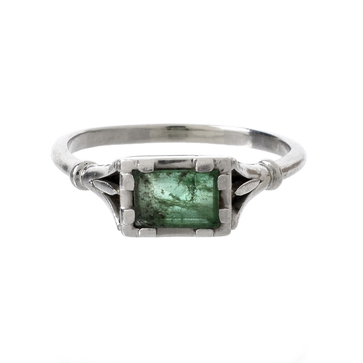 Emerald and 14K Ring