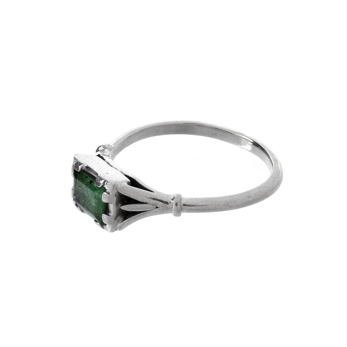 Emerald and 14K Ring