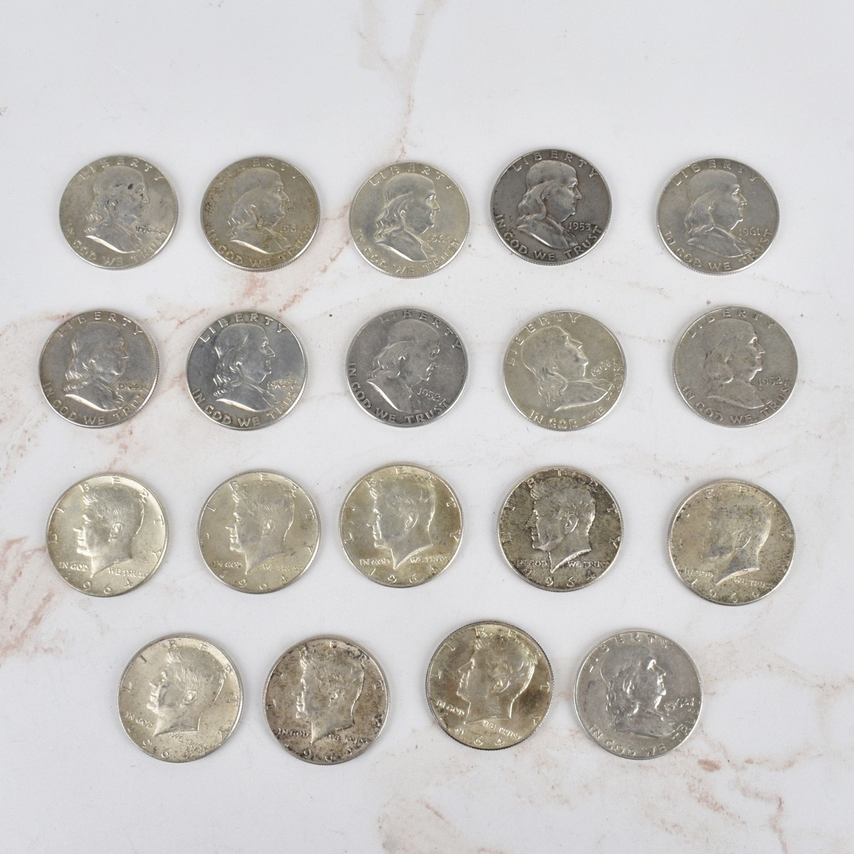 US Half Dollar Silver Coins