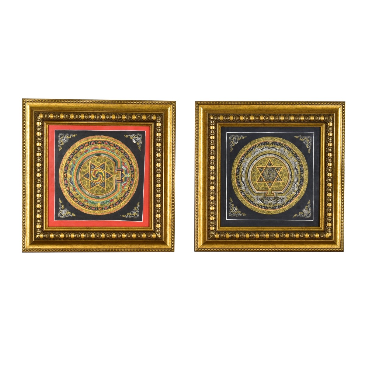 Pair of Framed Buddhist Paintings