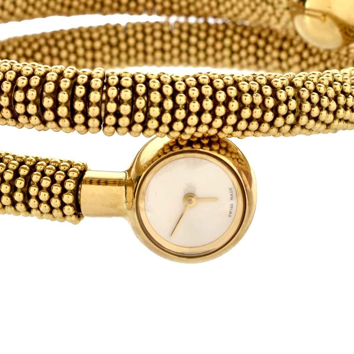 VCA 18K Couscous Wrap Bracelet Watch