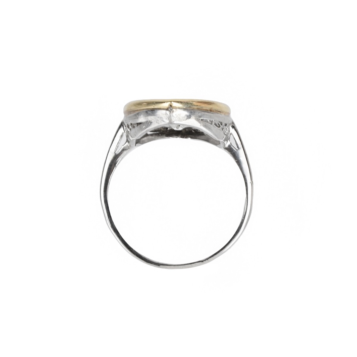 Diamond, Platinum and 18K Ring