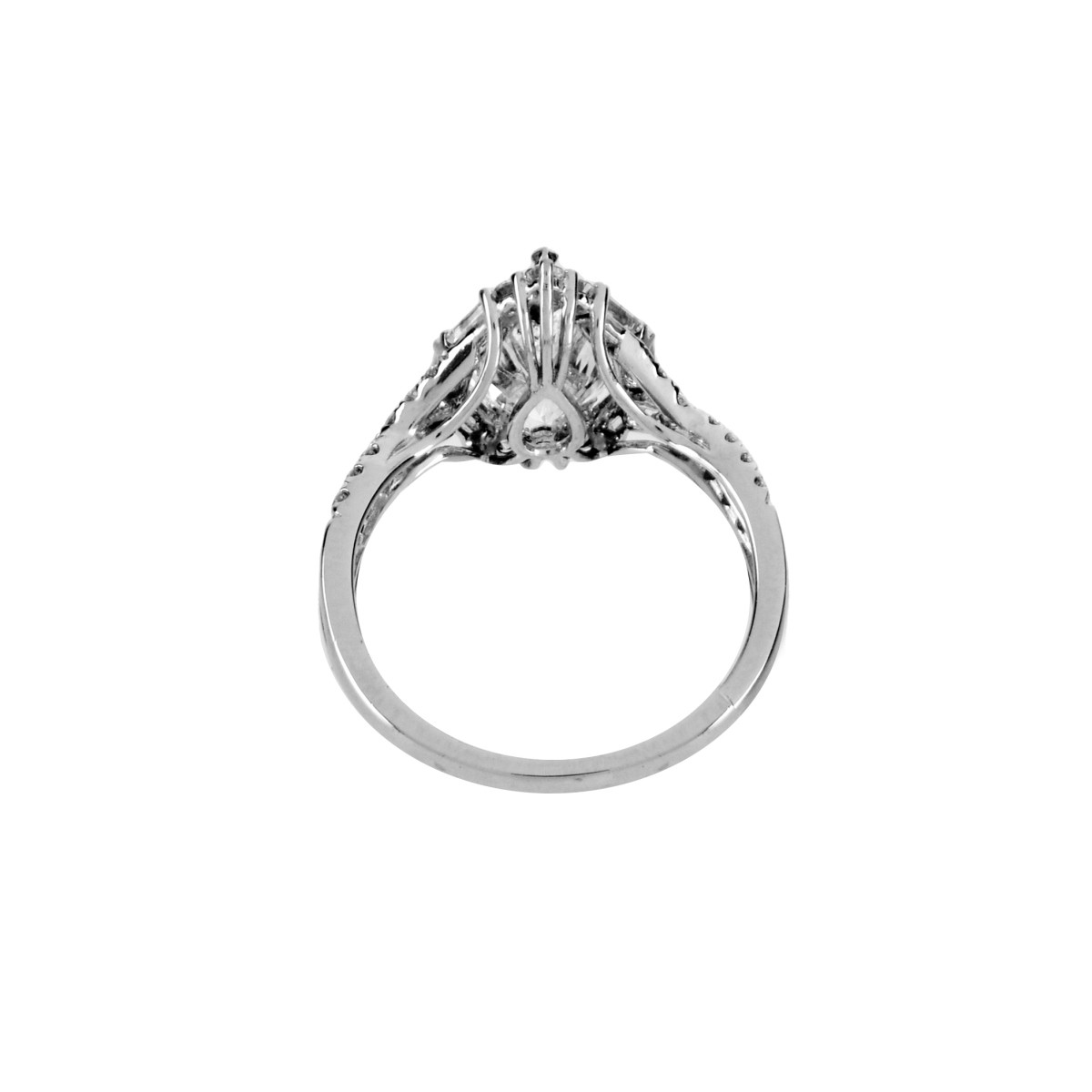 GIA 3.05ct Diamond and 18K Ring