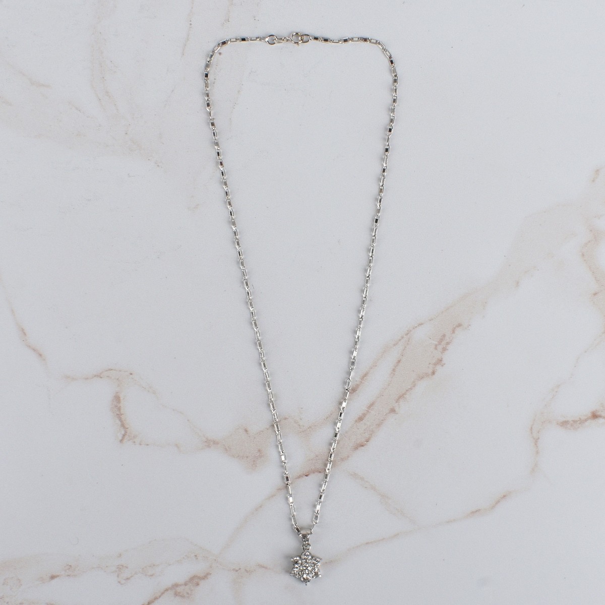 Diamond, Platinum and 18K Necklace