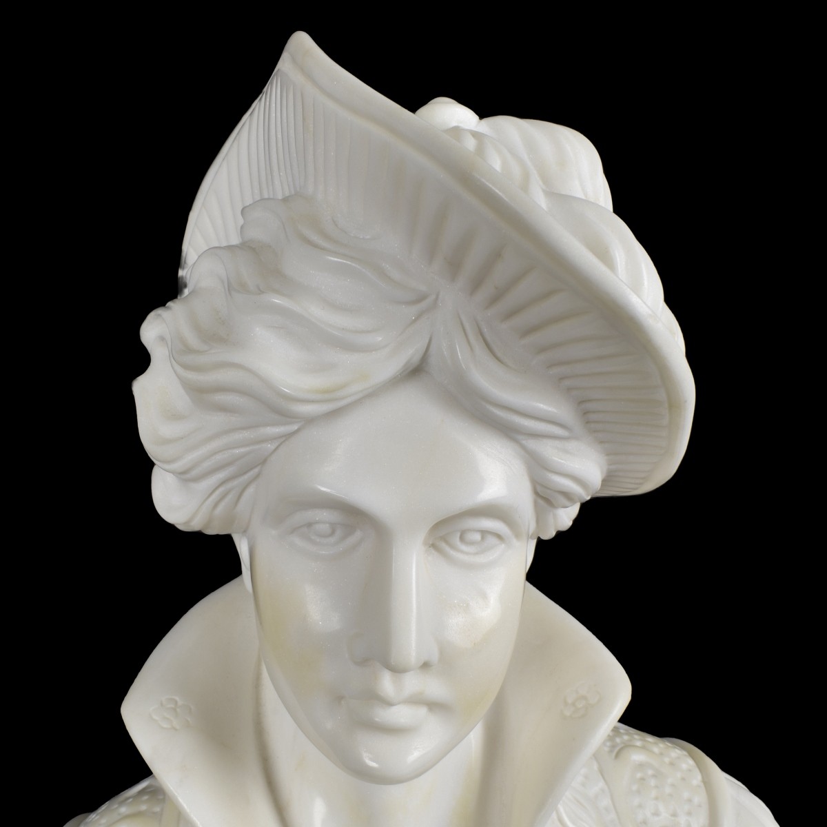 Vintage Carved Marble Bust