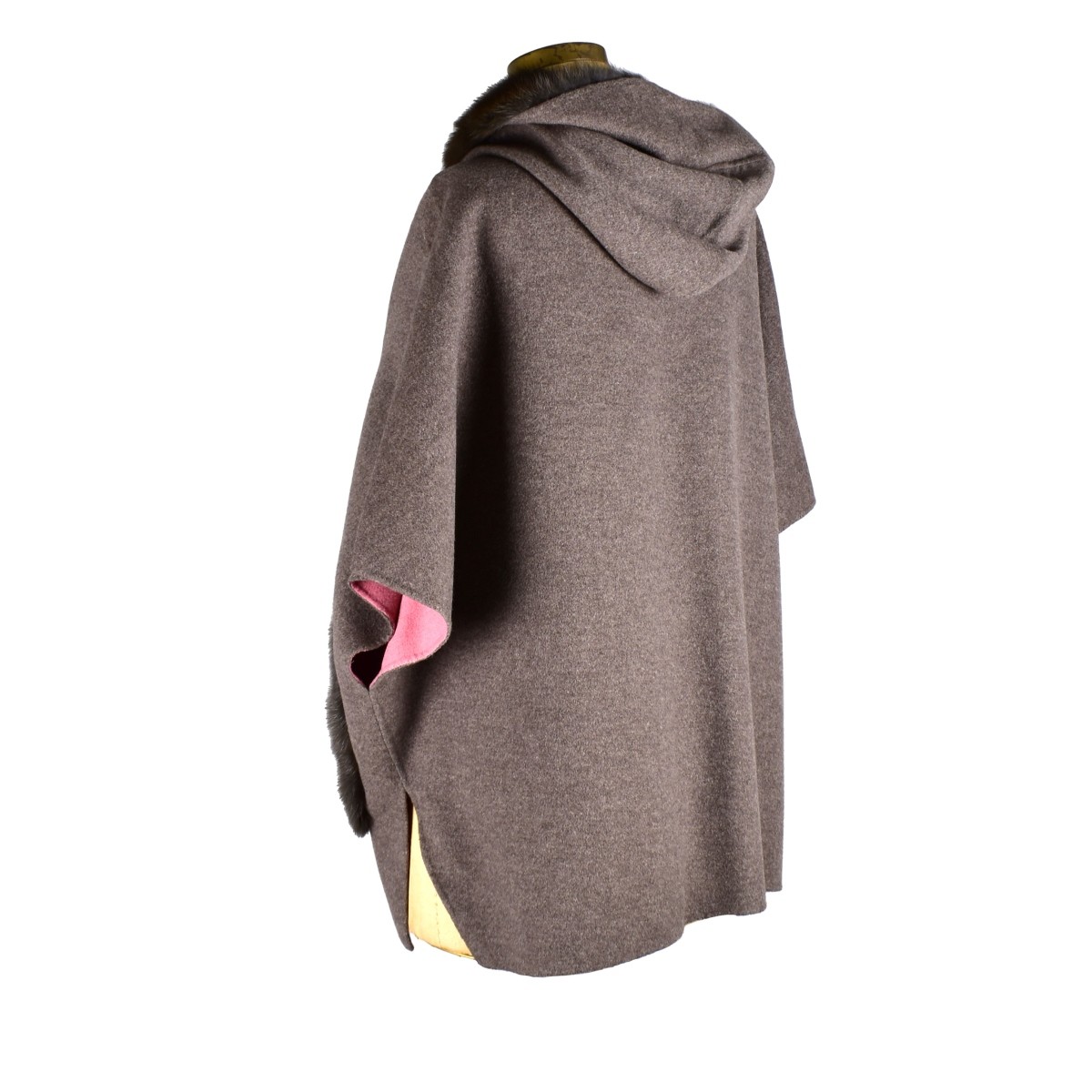 Loro Piana Cashmere Cape w/ Sable Trim