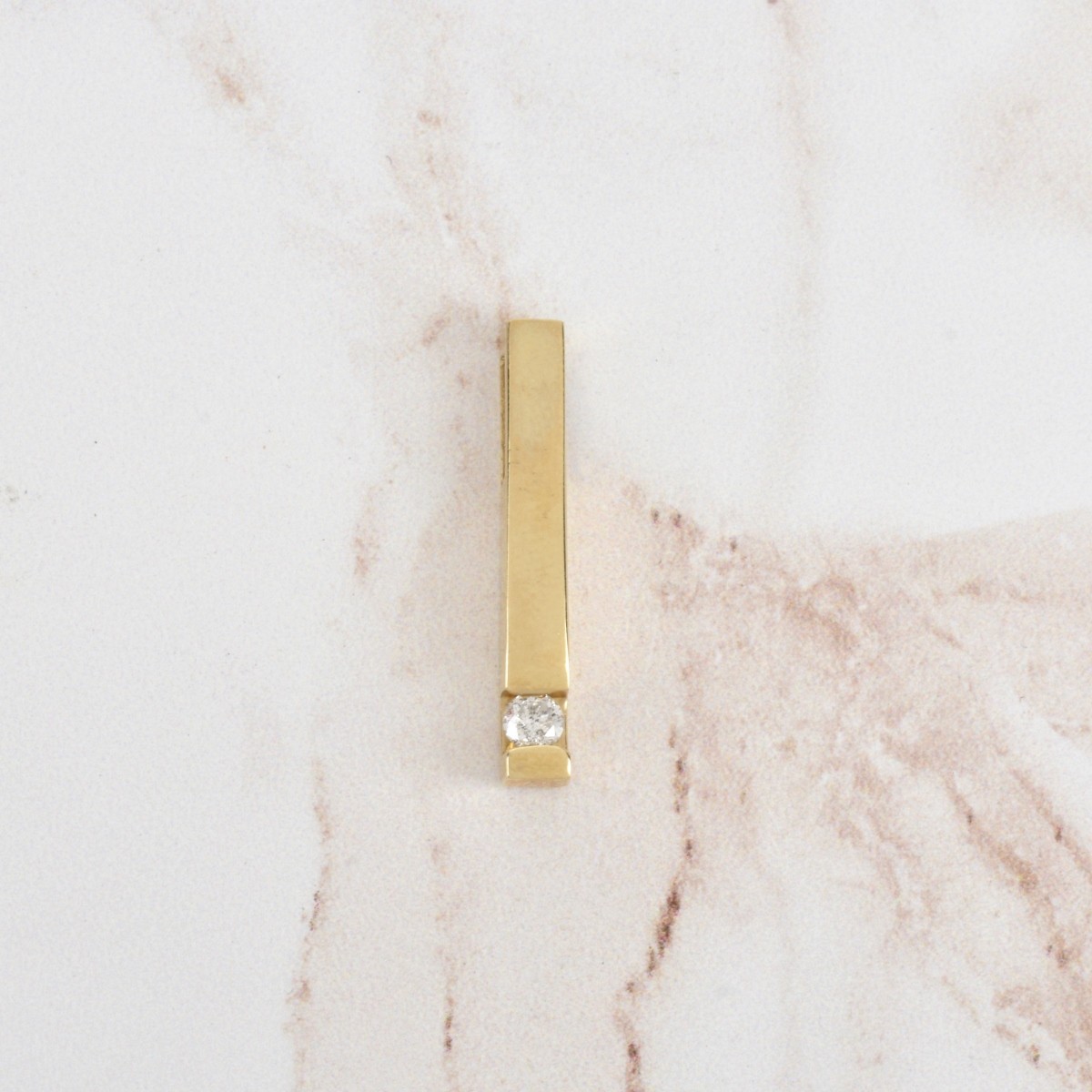 Diamond and 14K Pendant