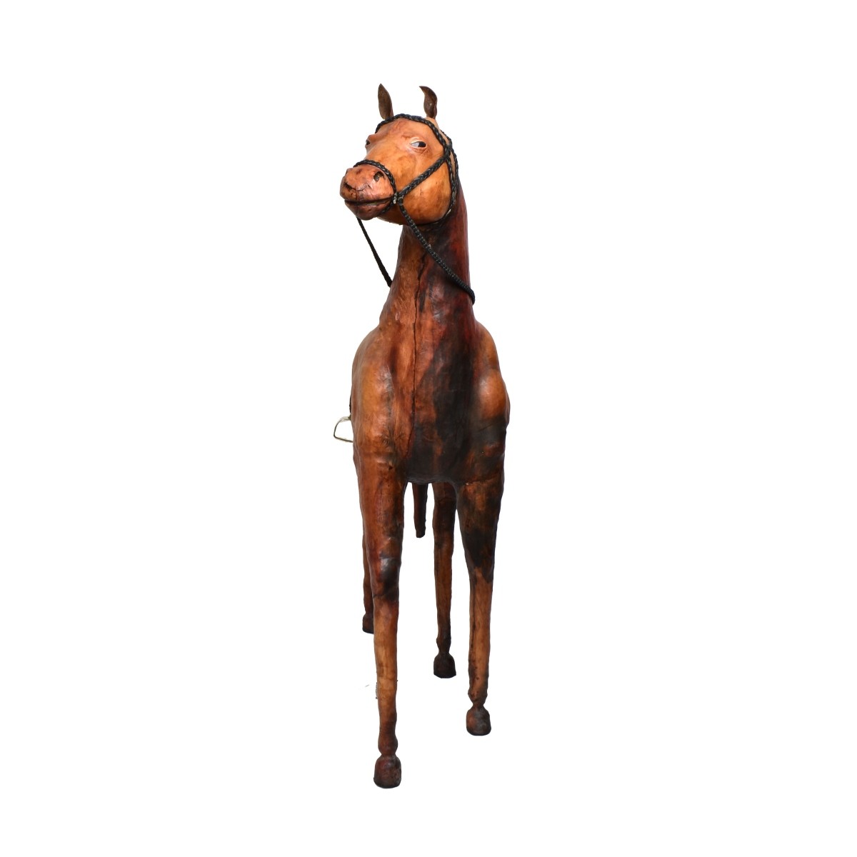 Abercrombie & Fitch Leather Horse Sculpture