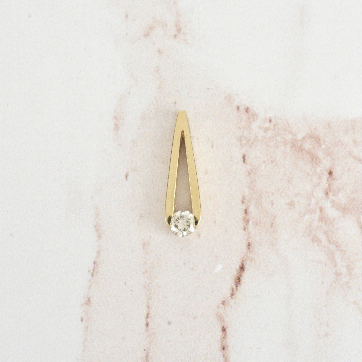 Diamond and 14K Pendant