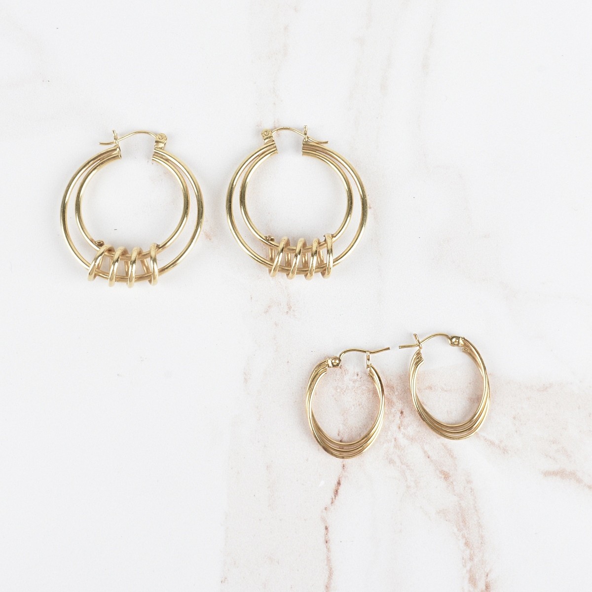 14K Hoop Earrings