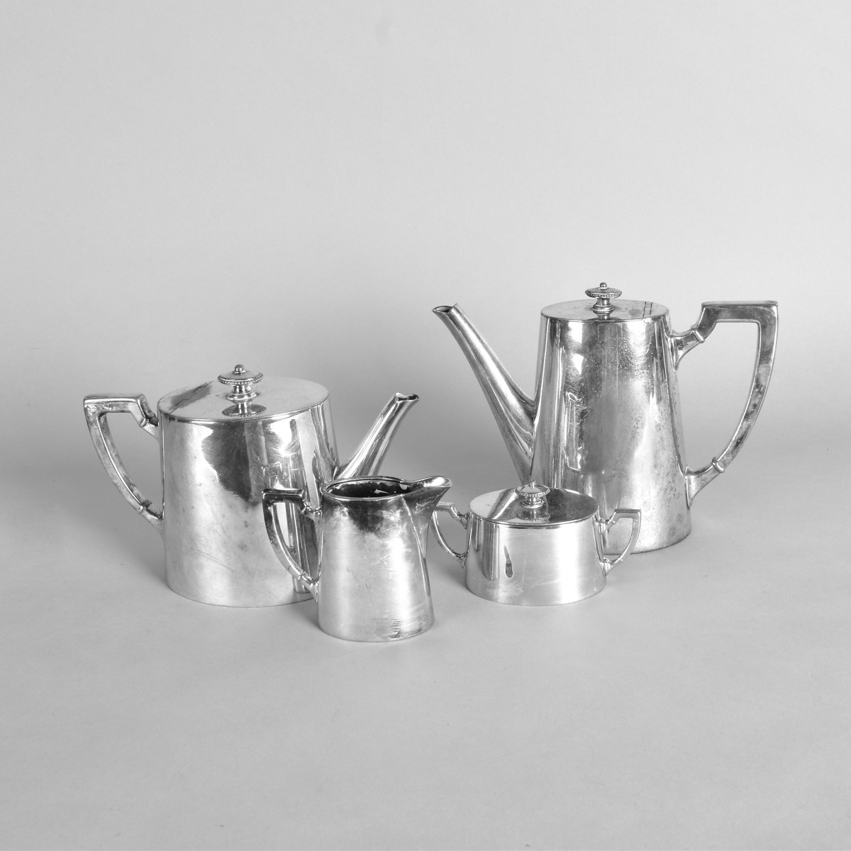 German 4pc Silver Plate Coffee Service