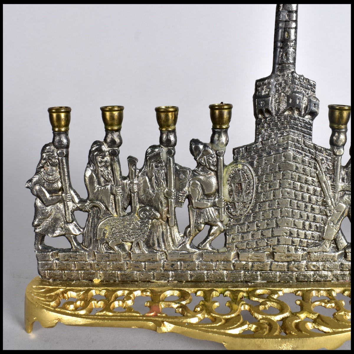 Menorah and Shabbat Candlesticks