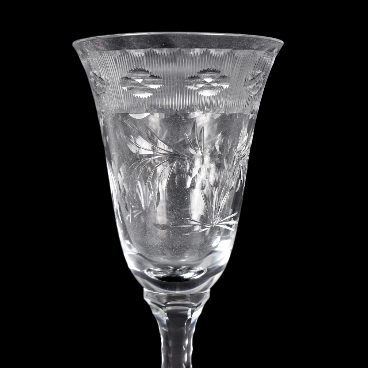 Nineteen Vintage Cut Crystal Tableware