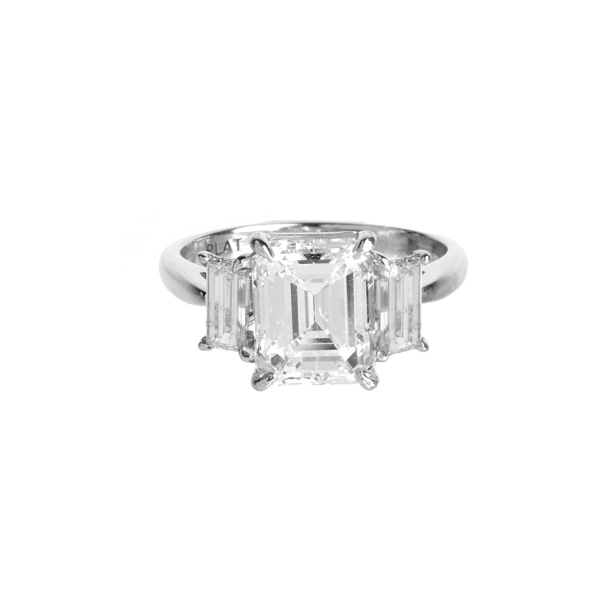 GIA Diamond and Platinum Ring