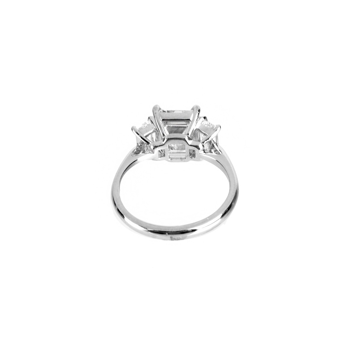 GIA Diamond and Platinum Ring