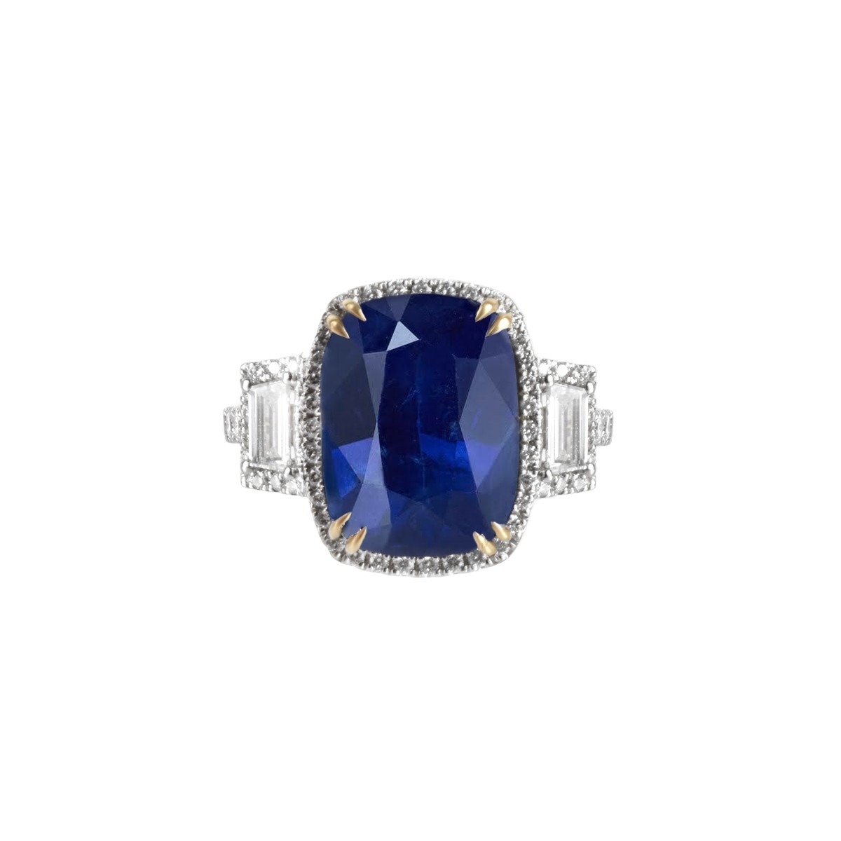 Sapphire, Diamond and 18K Ring