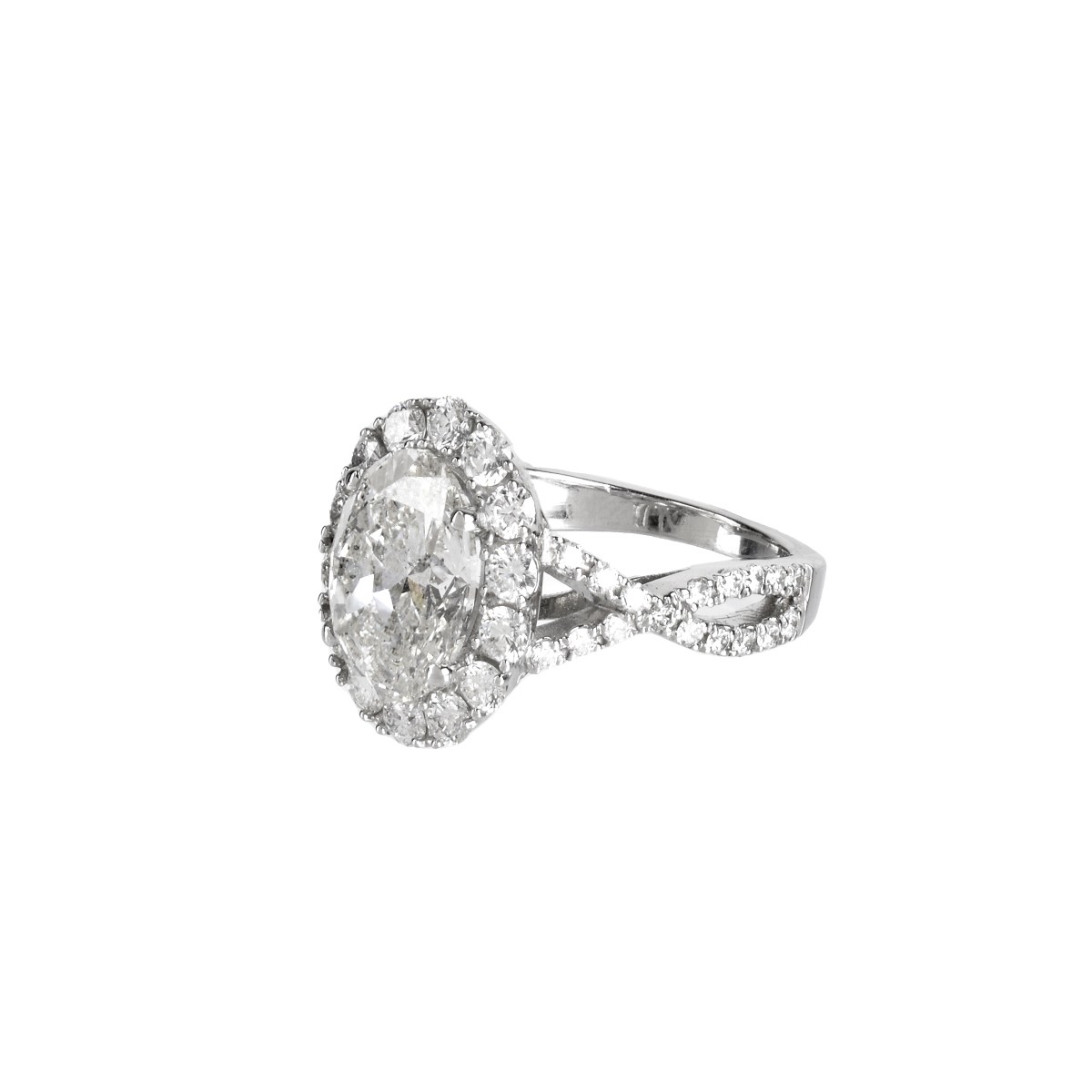 GIA Diamond and 18K Ring