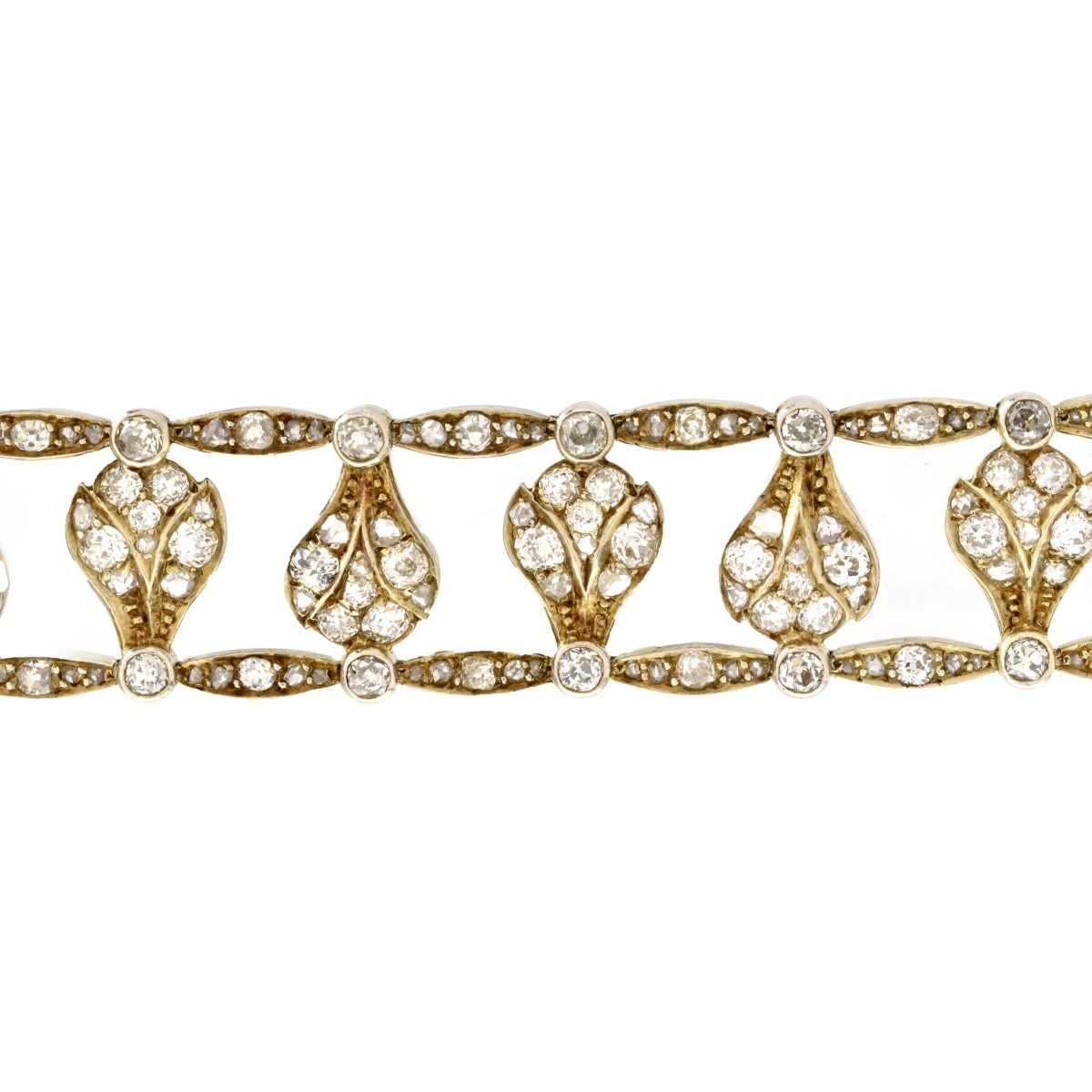 Antique Diamond and 14K Bracelet