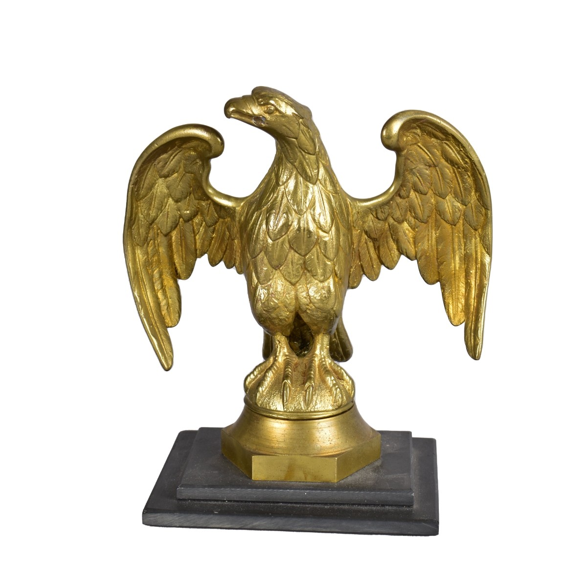 Vintage Bronze Sculpture of an Eagle