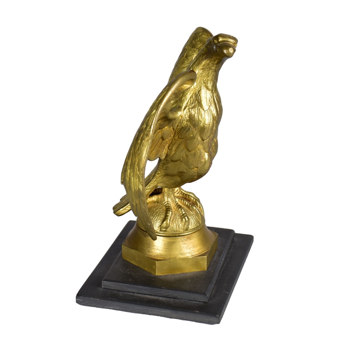 Vintage Bronze Sculpture of an Eagle