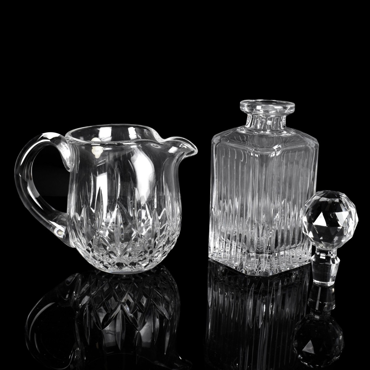 Four Vintage Crystal Tableware