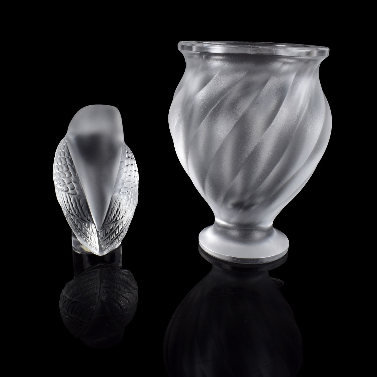 Two Lalique Crystal Tableware