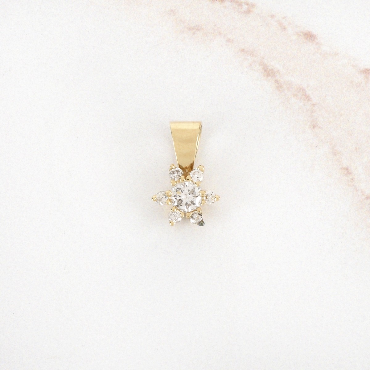 Diamond and 14K Pendant