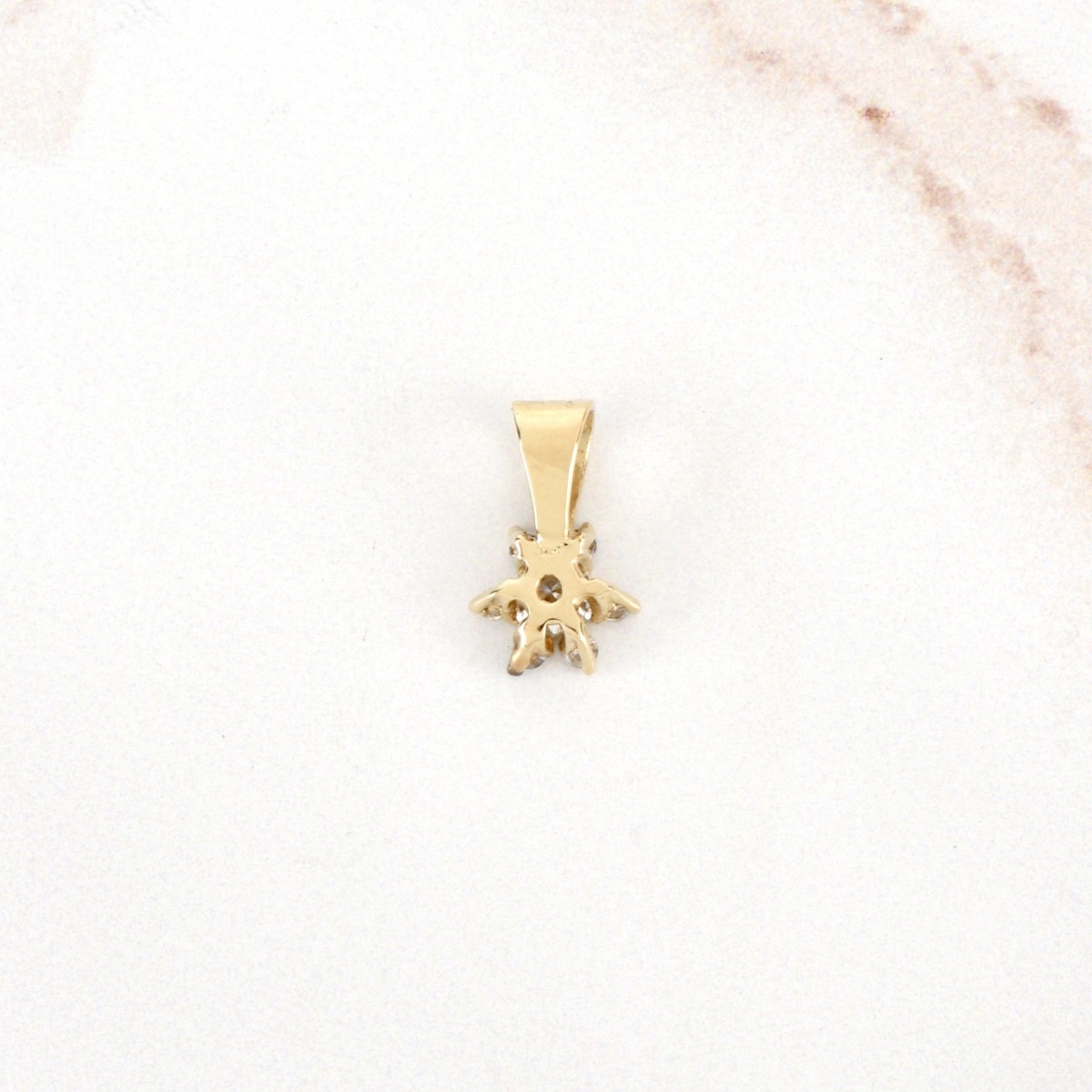 Diamond and 14K Pendant