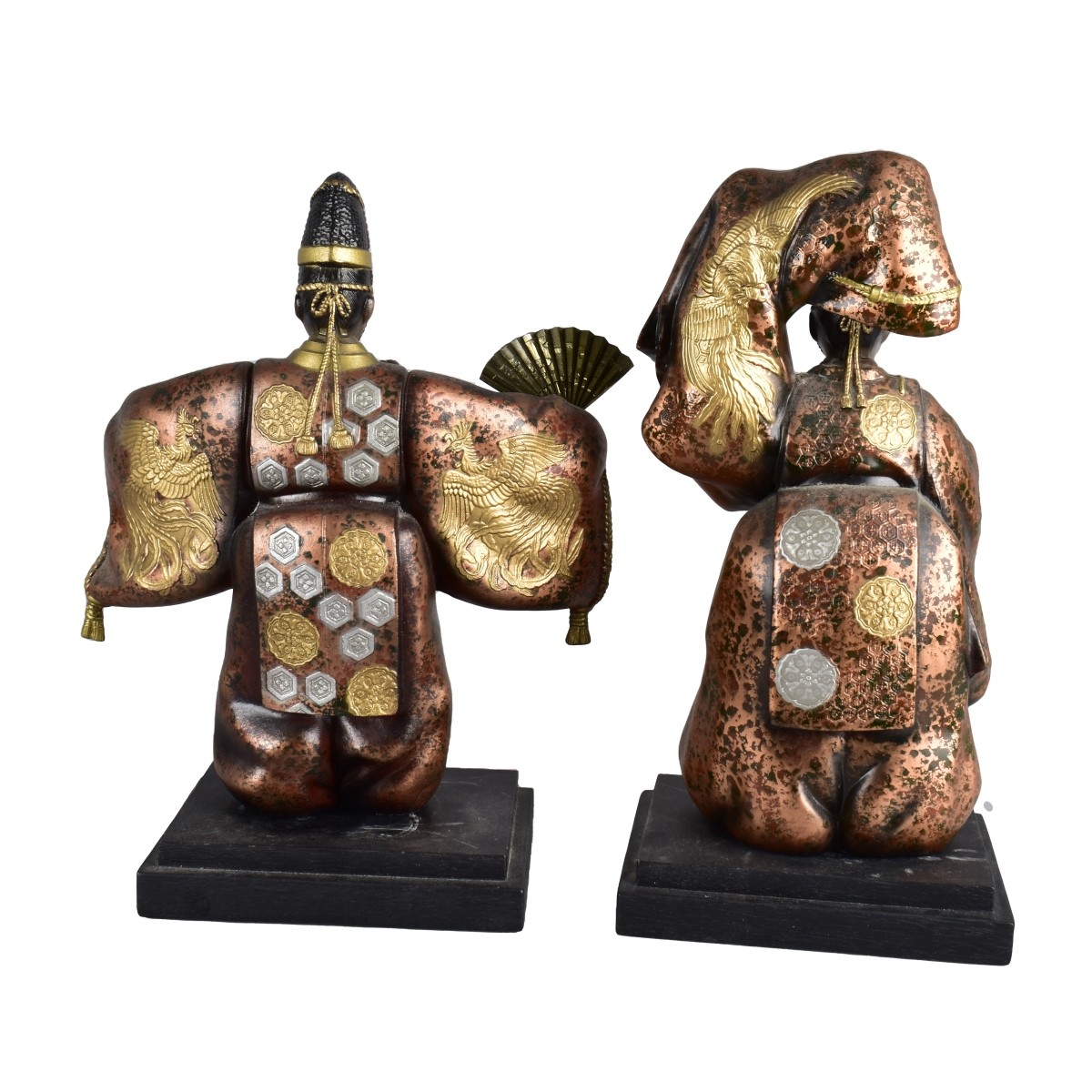 Japanese Polychrome Court Figures