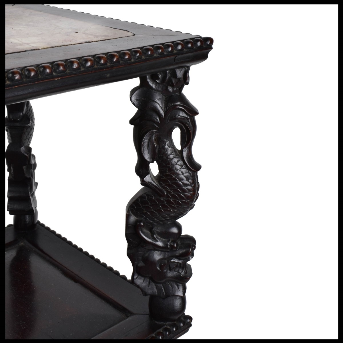 Chinese Carved Hardwood Stand