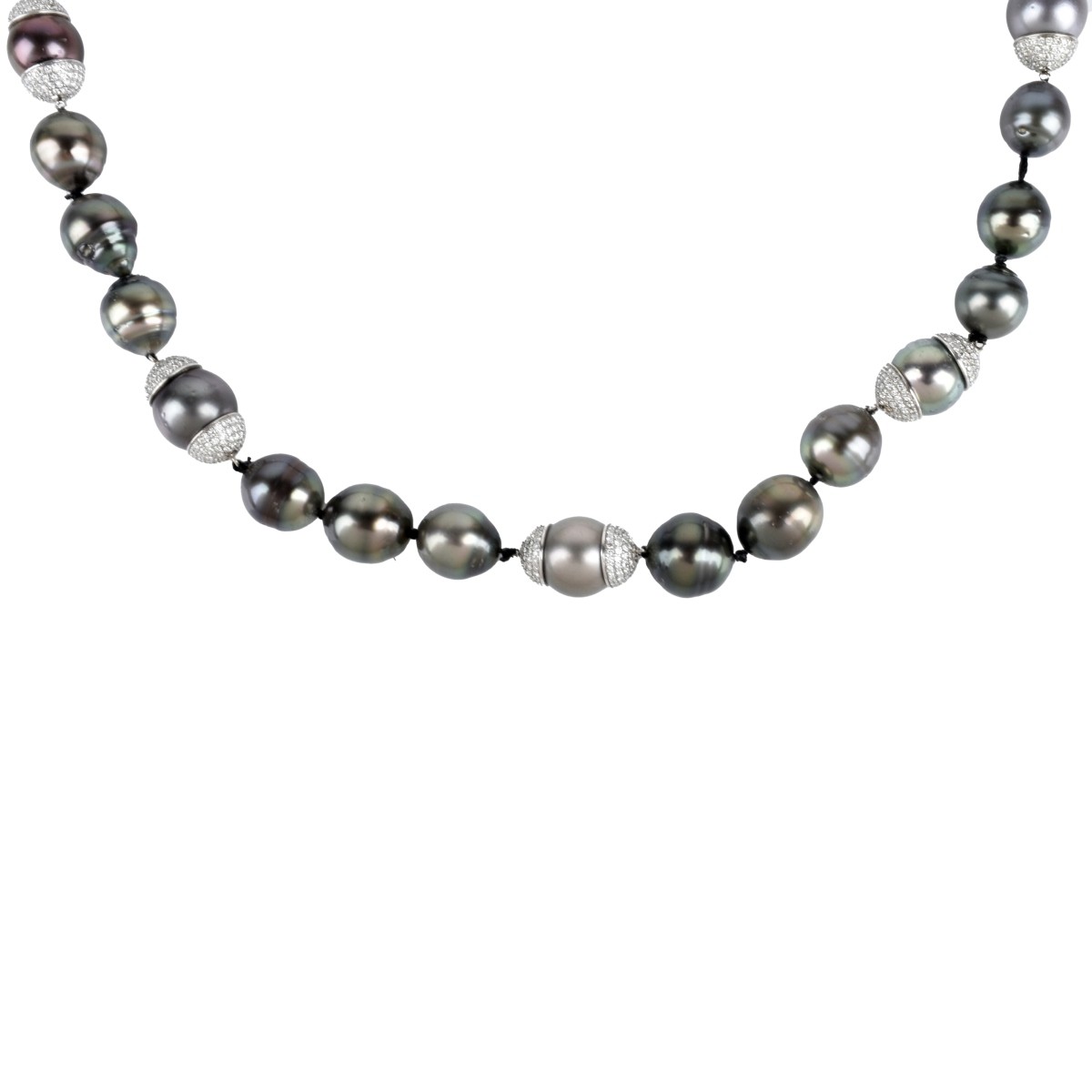 Pearl, Diamond and 18K Necklace