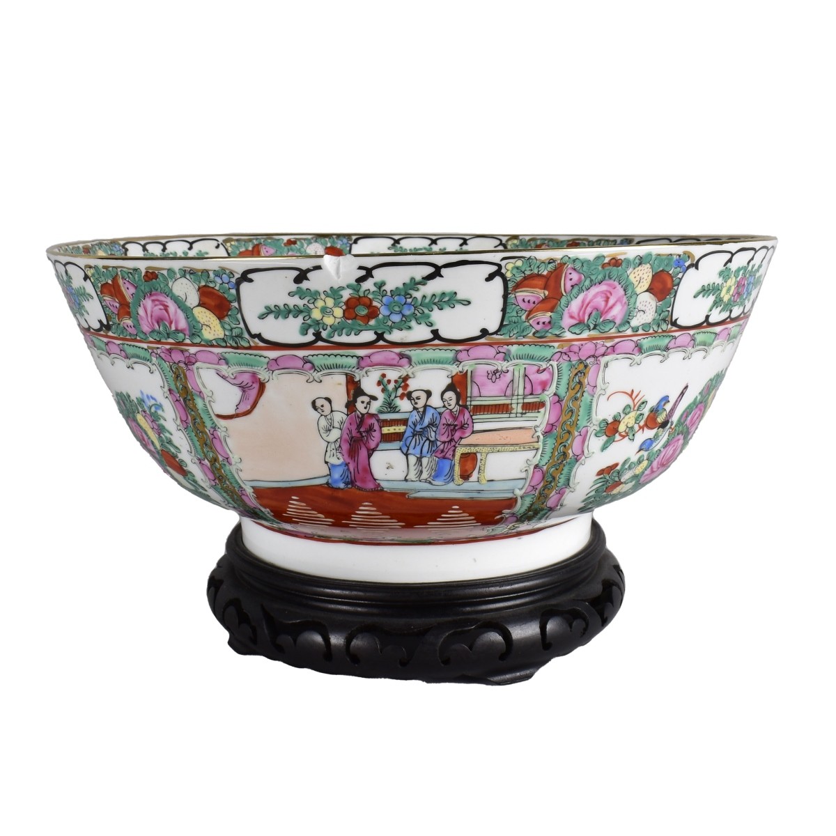 Large Chinese Punch Bowl