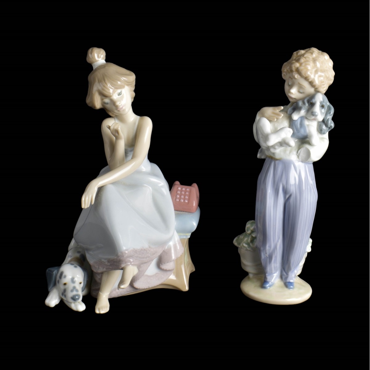 Lladro Glazed Porcelain Figurines