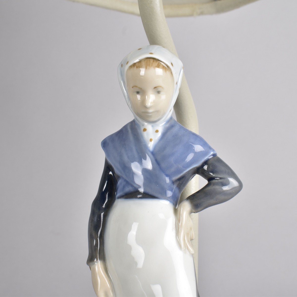 Pair of Royal Copenhagen Figurines as Lamps