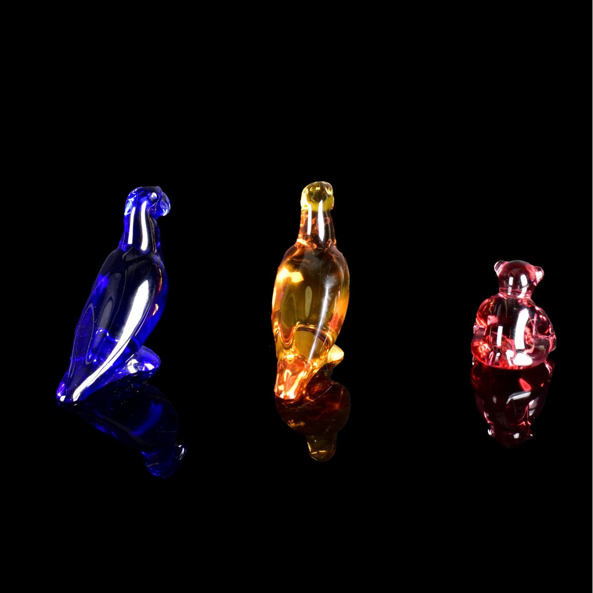 Three Baccarat Figurines / Paperweights