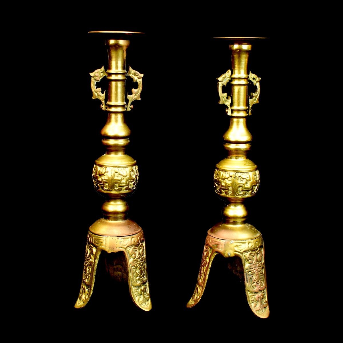 Pair of Chinese Candlesticks