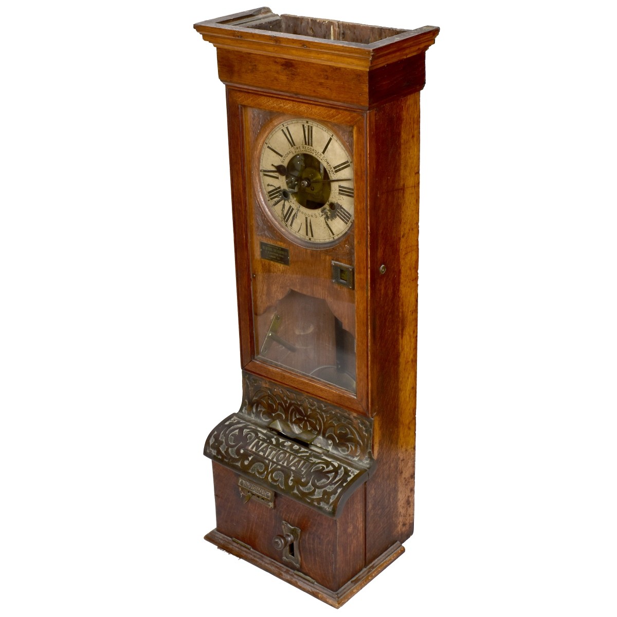 Antique National Time Recorder Co Ltd. Clock