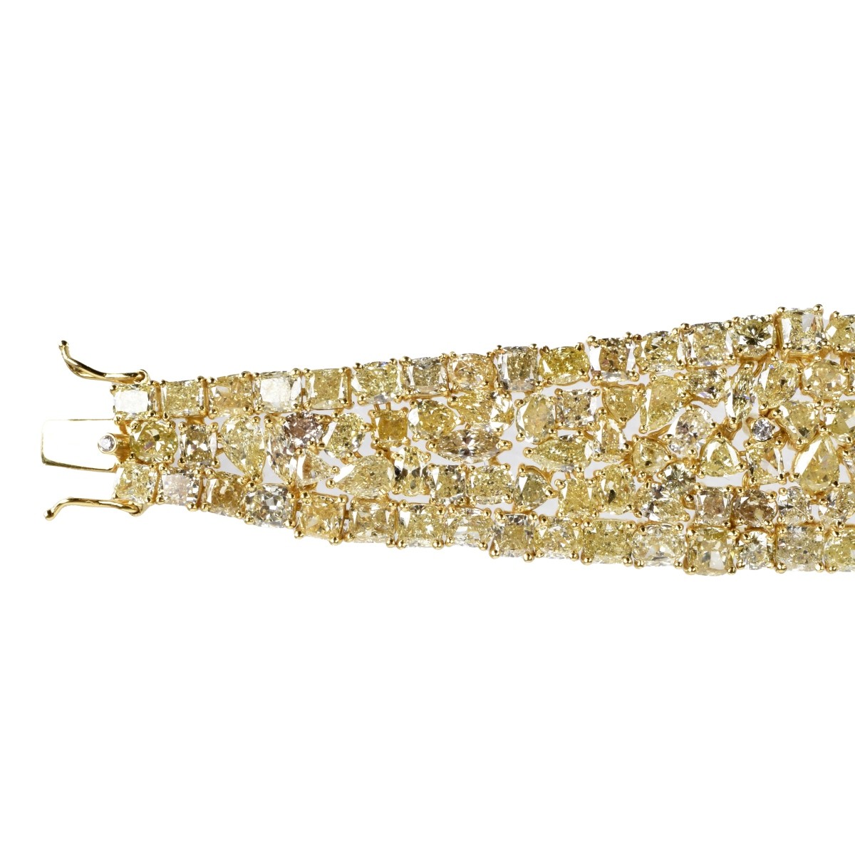 Fancy Yellow Diamond and 18K Bracelet