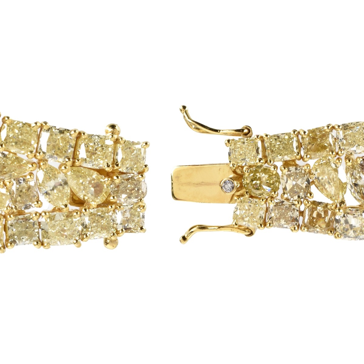 Fancy Yellow Diamond and 18K Bracelet