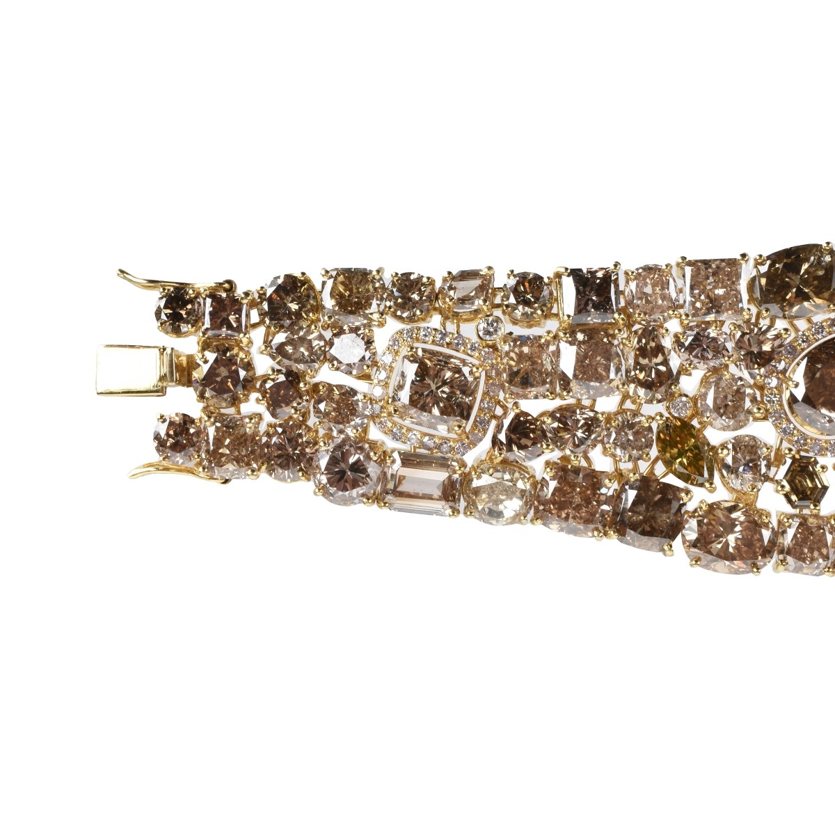 Fancy Brown Diamond and 18K Bracelet