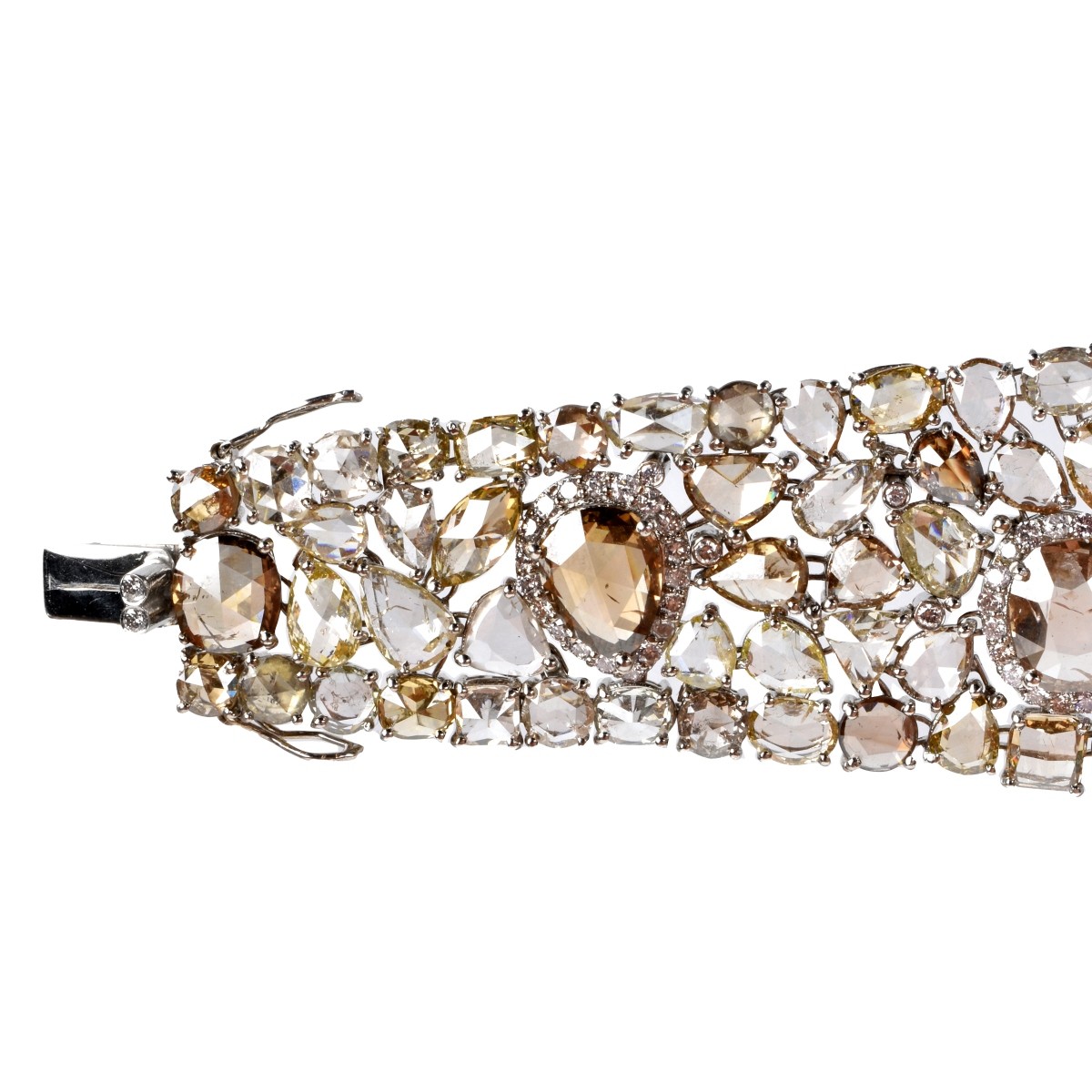 Fancy Multi-color Diamond and 18K Bracelet