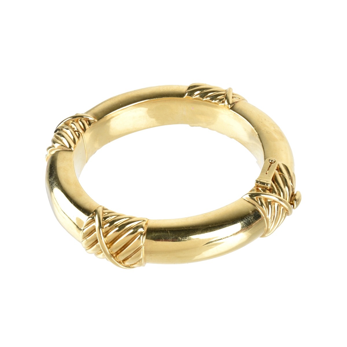 David Webb 18K Bangle Bracelet