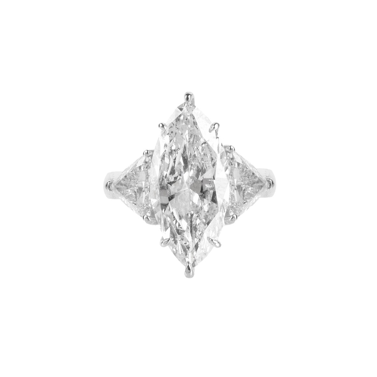 8.04ct Diamond and Platinum Ring