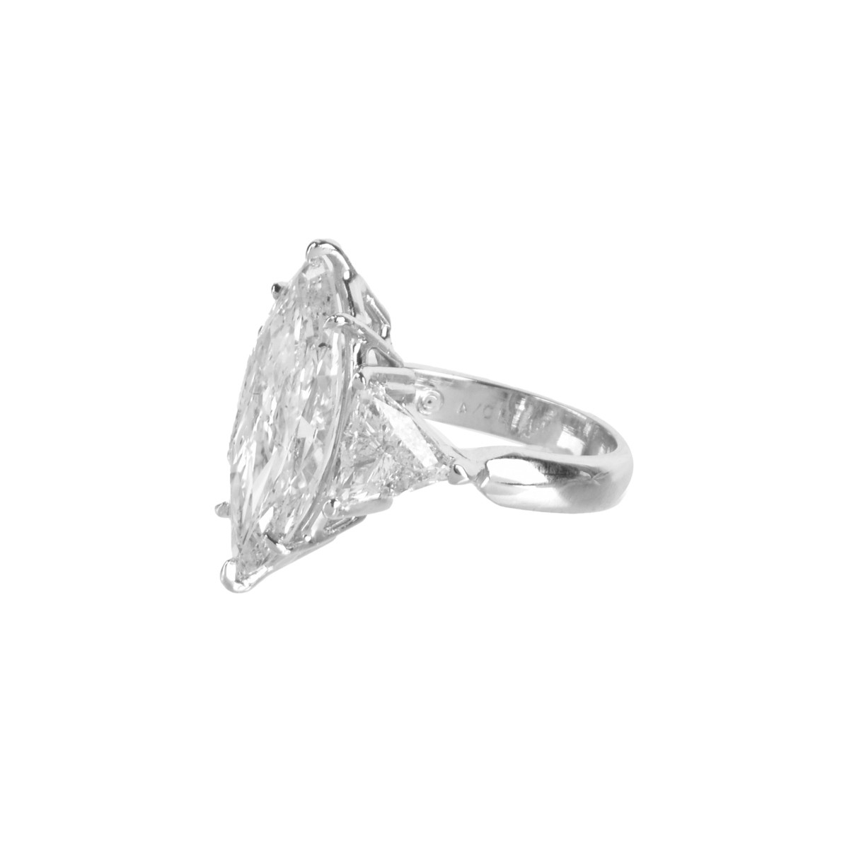 8.04ct Diamond and Platinum Ring